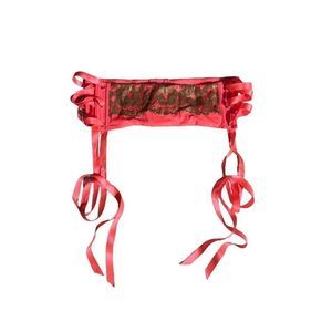 Victoria’s Secret Very Sexy Waist Cincher Garter Peach Coral with Gold Lace Size